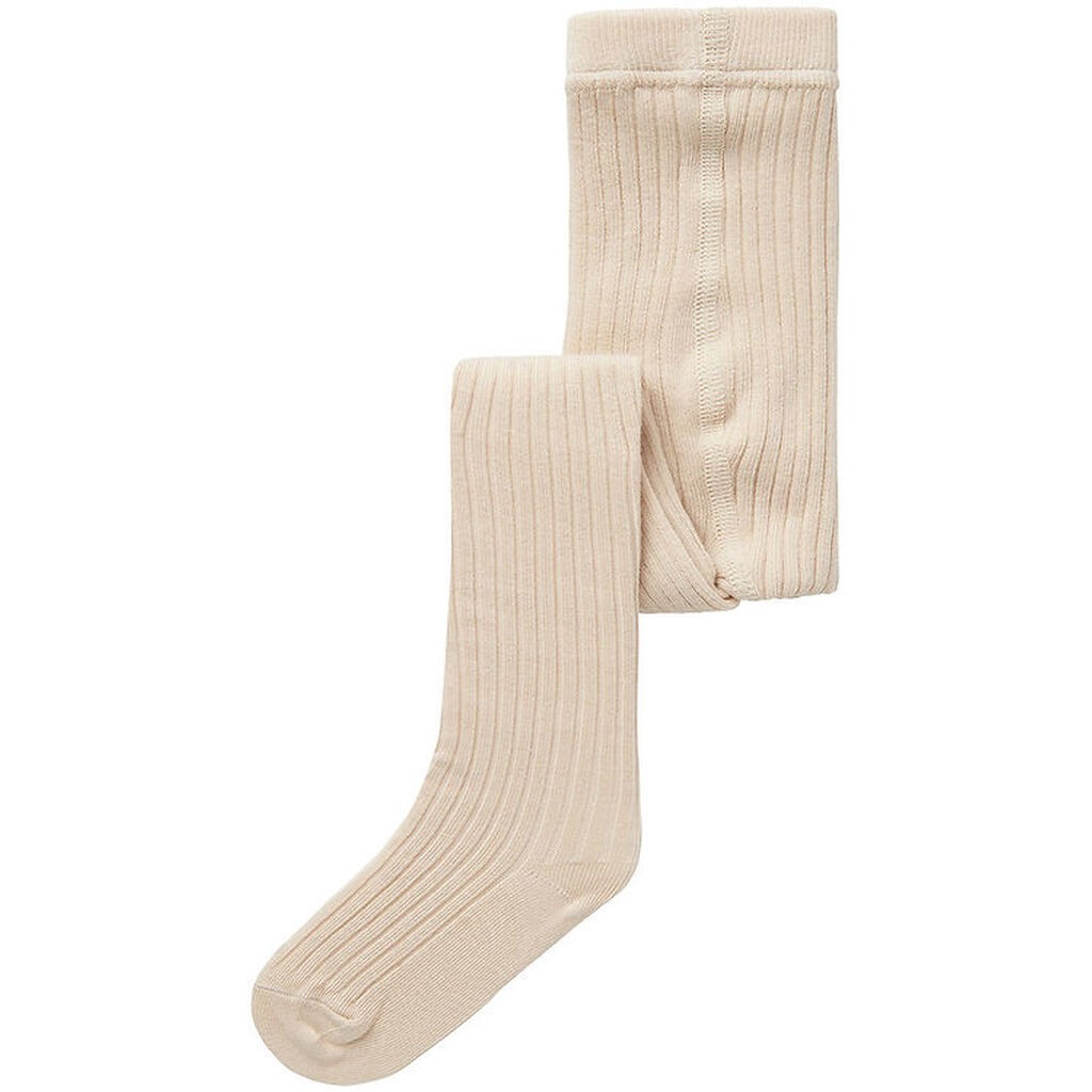 Lil' Atelier Strømpebukser - Noos - Rib - NmnIlso - Gray Morn