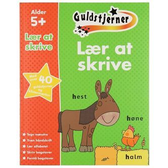 Karrusel Forlag Bog - Guldstjerner - Lær At Skrive - Dansk