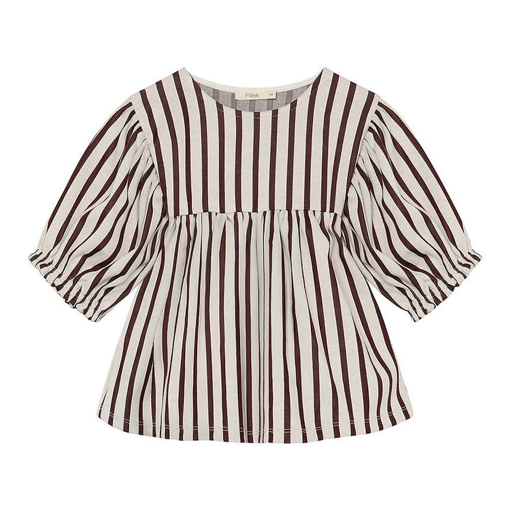 Fliink Bluse - Elly - 3/4 - Sandshell Stripe