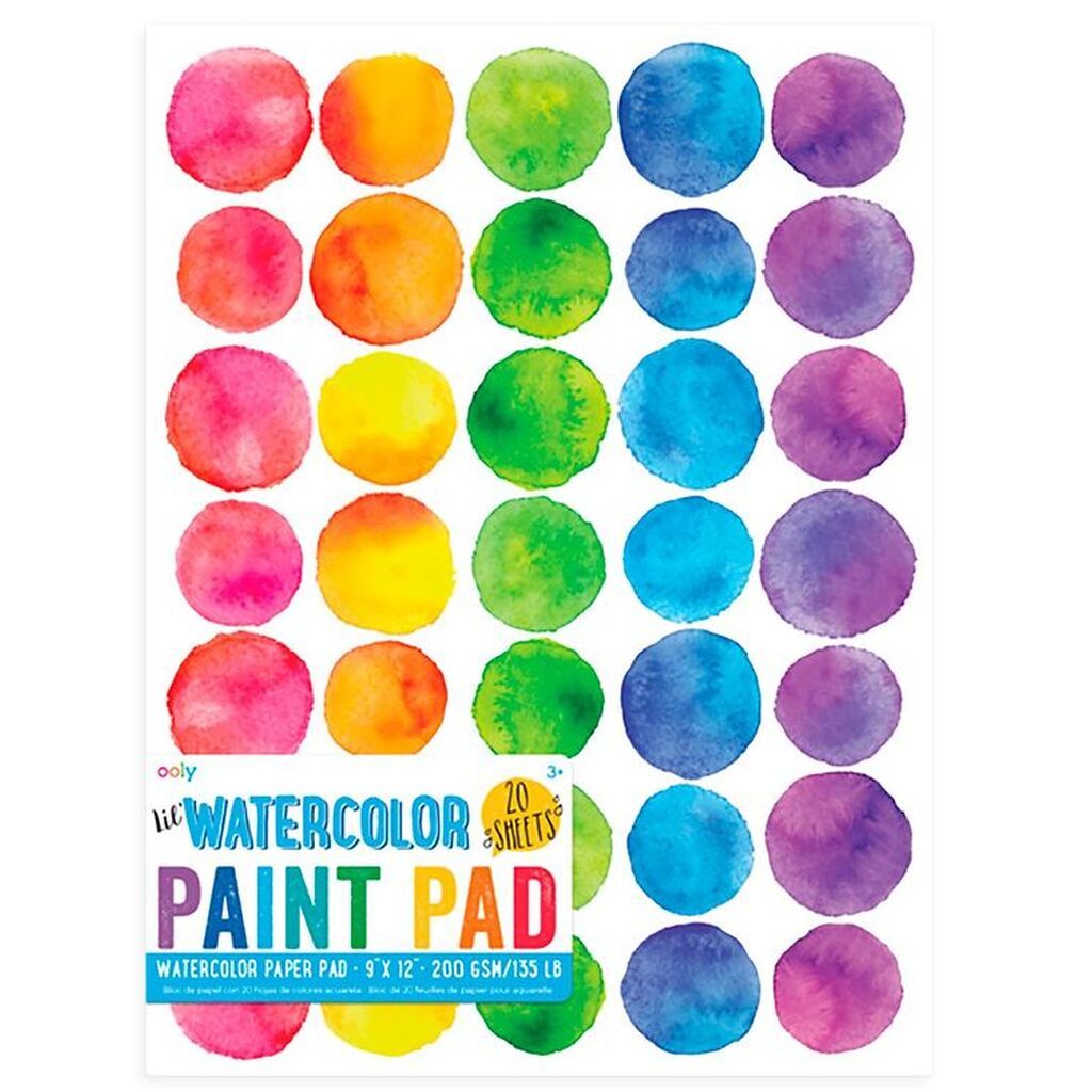 Ooly Skitseblok Til Vandfarver - 20 Ark