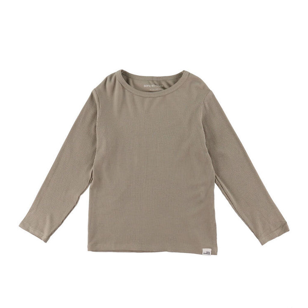 Sofie Schnoor Bluse - Rib - Petriciasb - Dark Sand