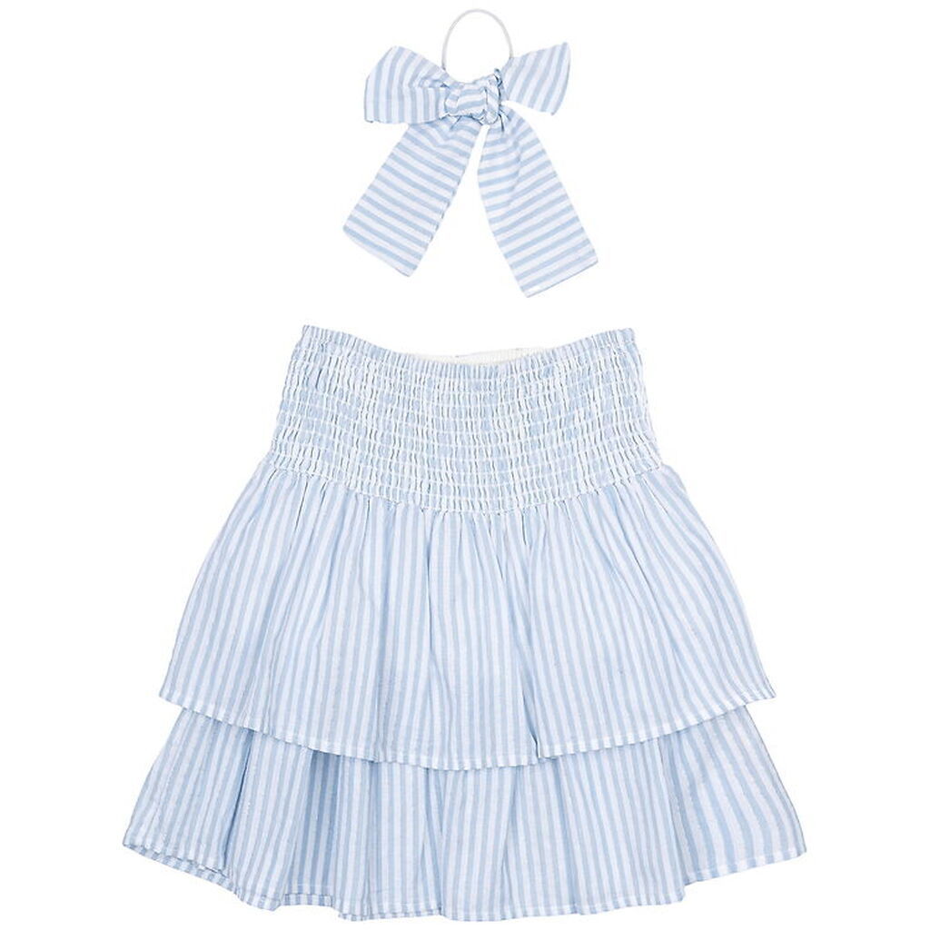 The New Nederdel/Hårelastik - TnNalani - White Swan Striped m. G