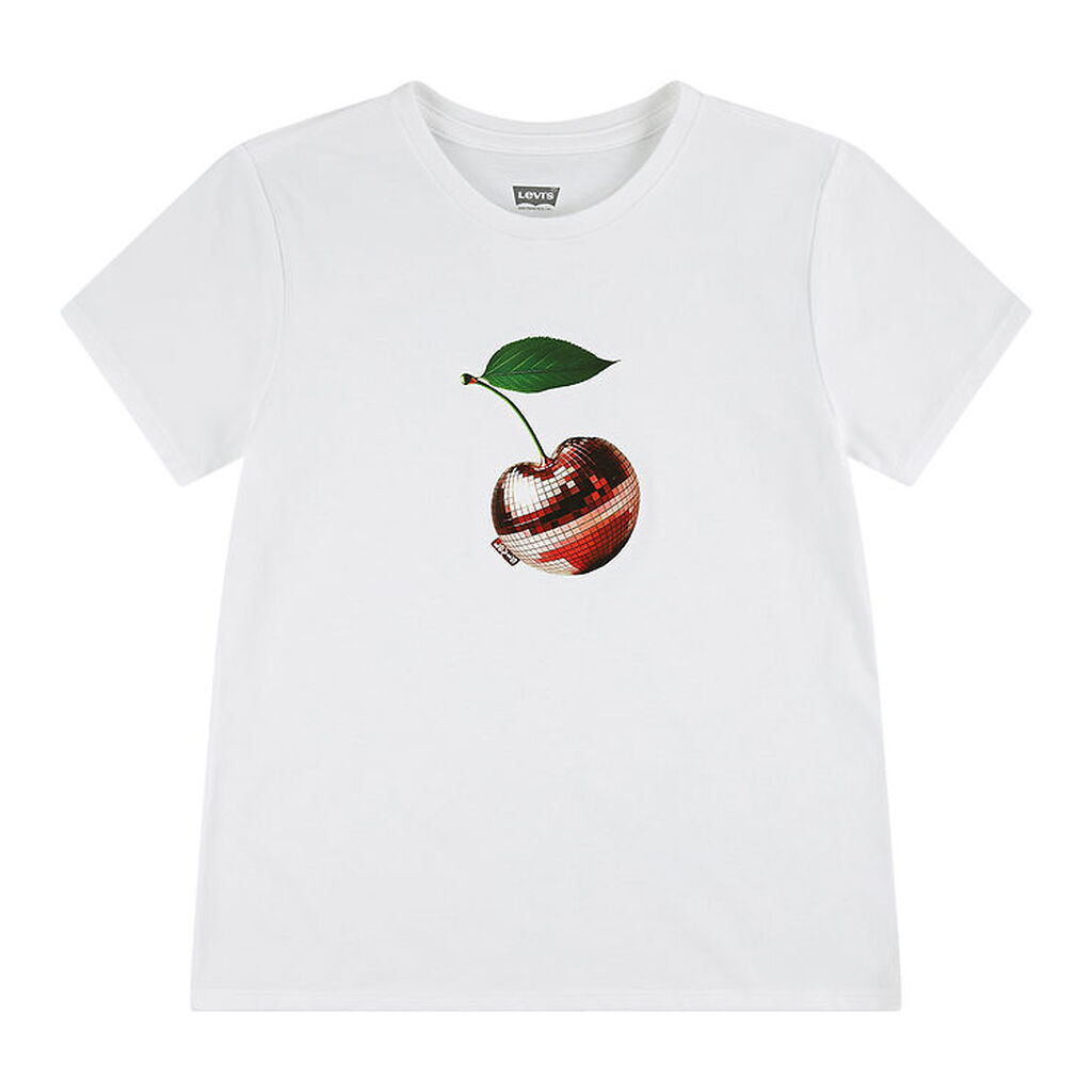Levis T-shirt - Bright White m. Print