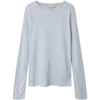 Name It Bluse - NkfTinemaj - Light Grey Melange