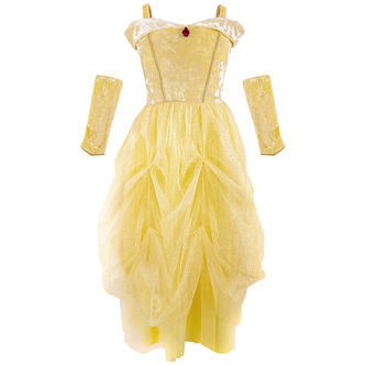 Great Pretenders Udklædning - Velvety Princess Gown - Soft Yello