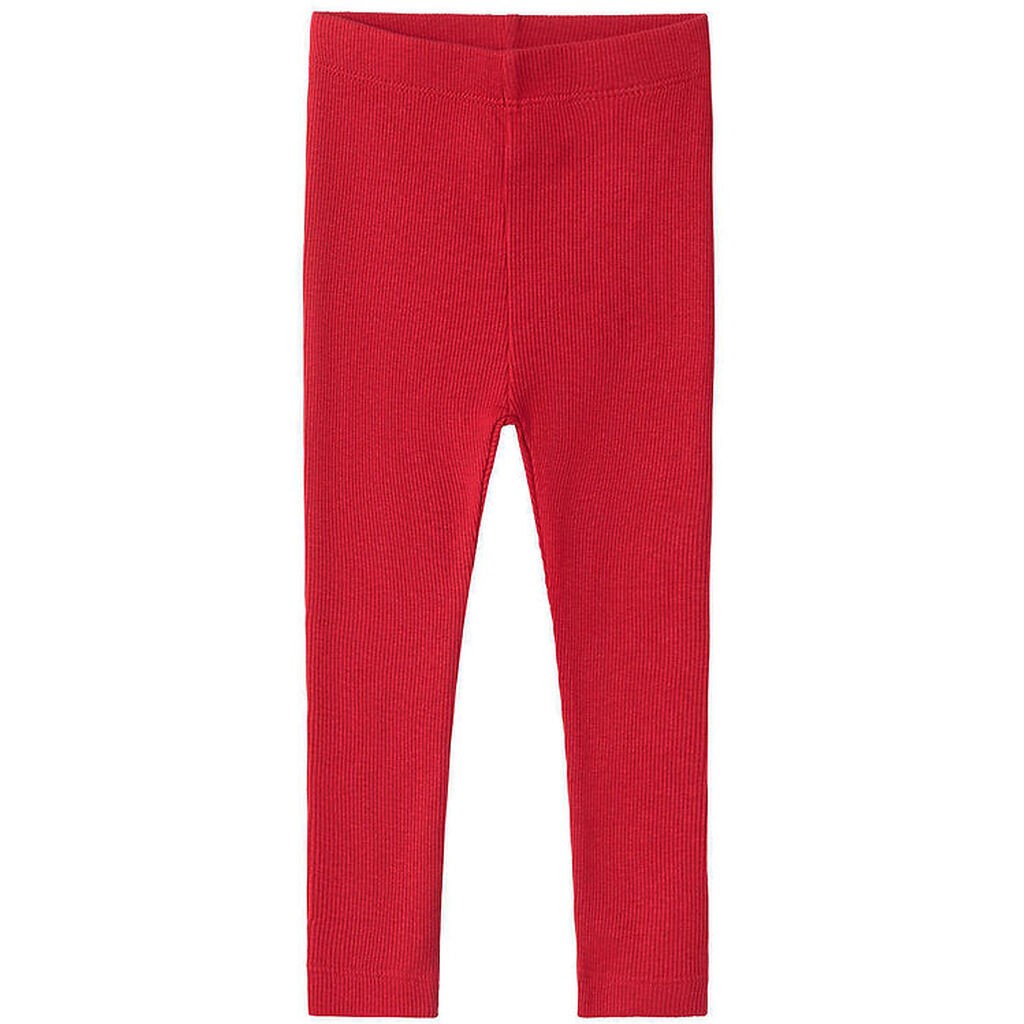 Name It Leggings - Rib - NbnKab - Jester Red