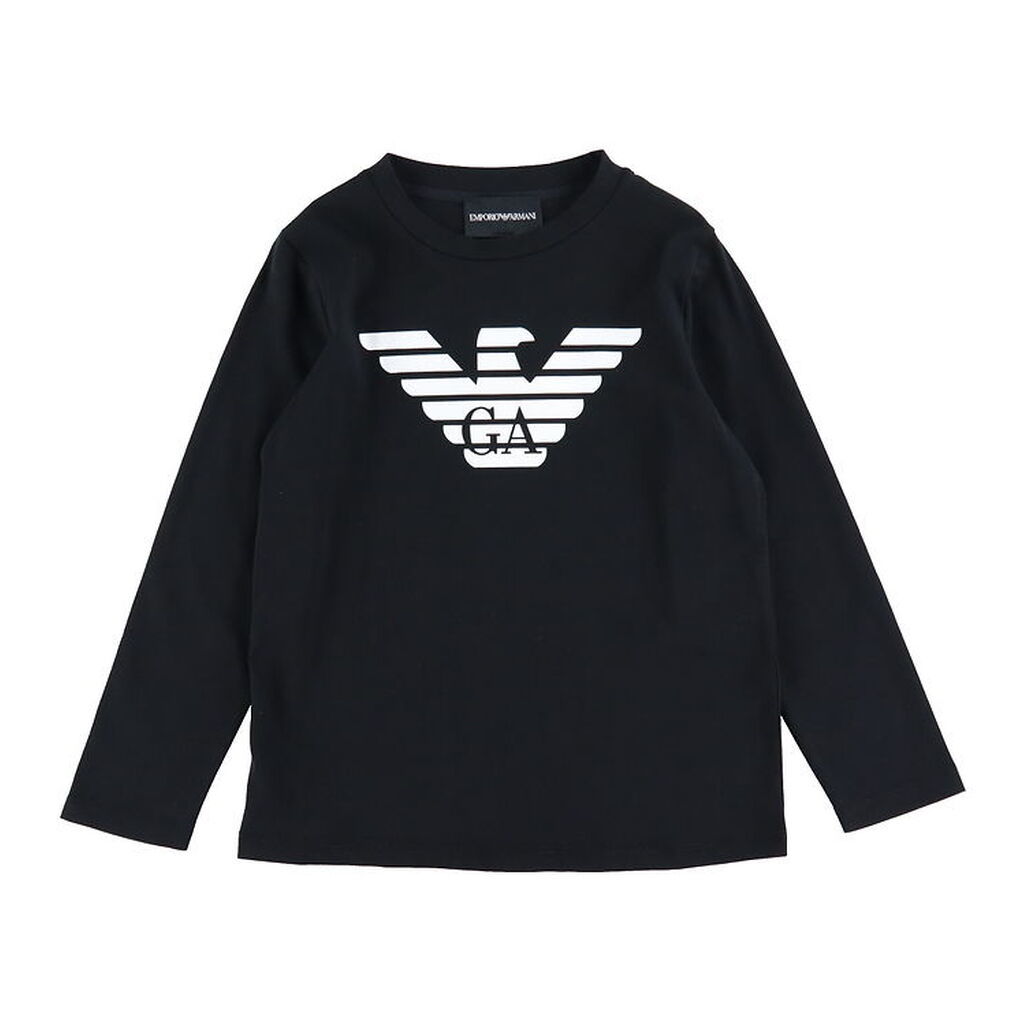 Emporio Armani Bluse - Sort/Hvid m. Logo