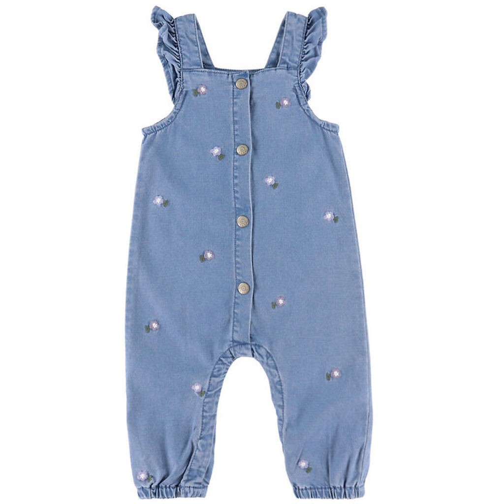 Name It Smækbukser - Denim - NbfSage - Denim Blue/Flower