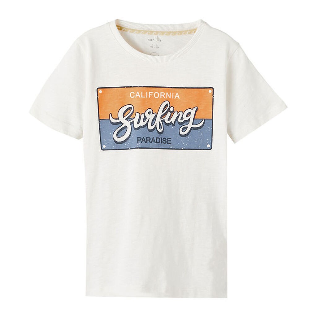 Name It T-shirt - NkmPfholiday - Bright White