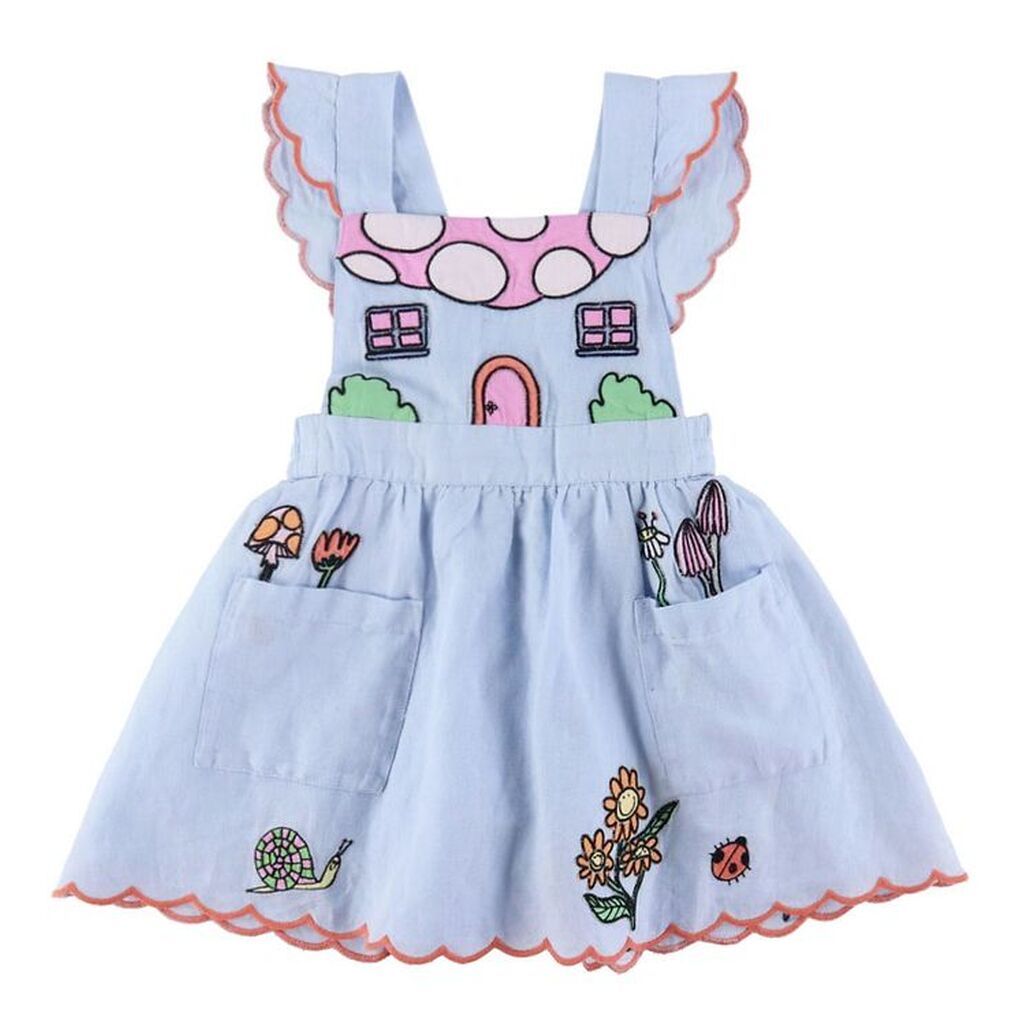 Stella McCartney Kids Spencer - Lyseblå m. Broderi