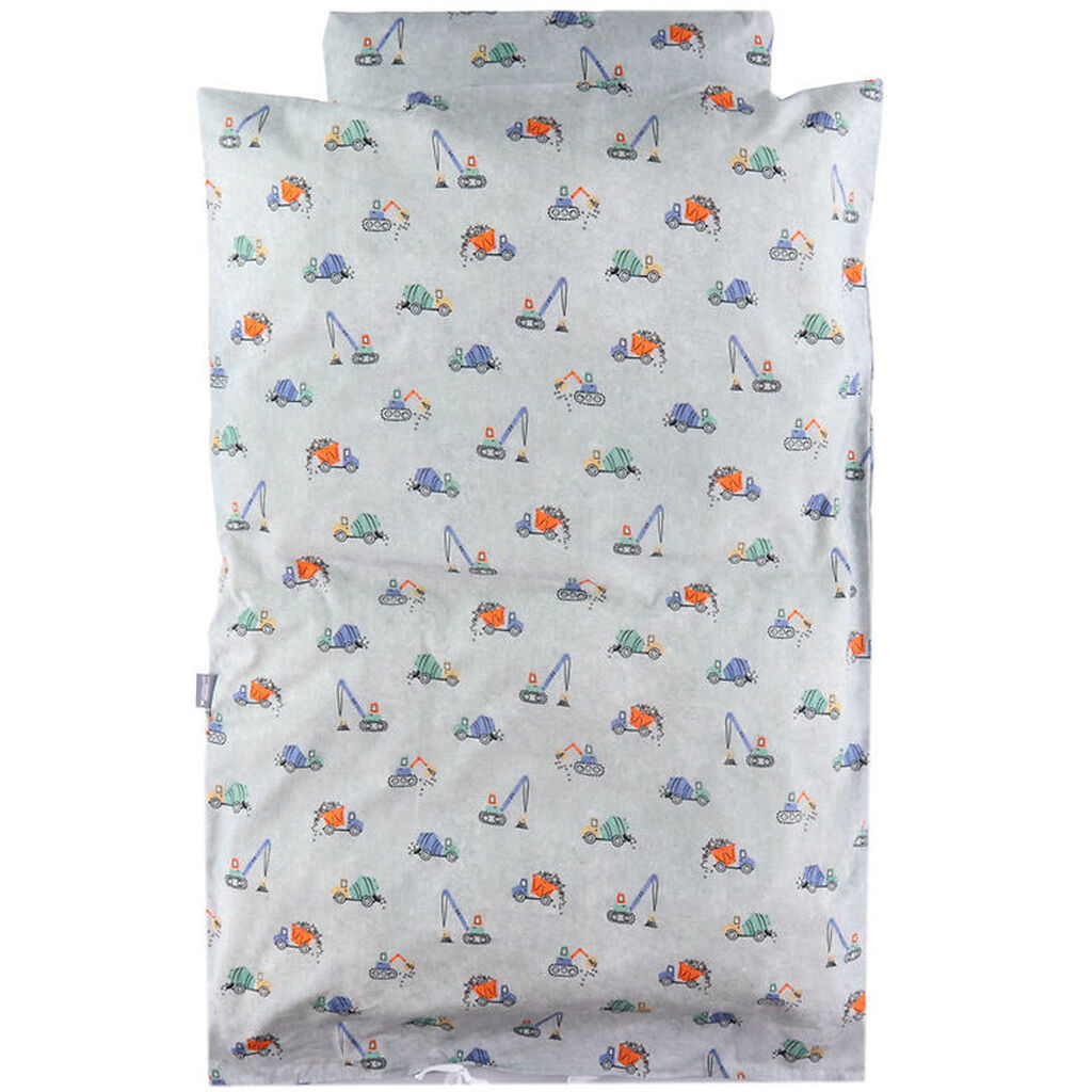 Nørgaard Madsens Sengetøj - Voksen - Lyseblå m. Kran