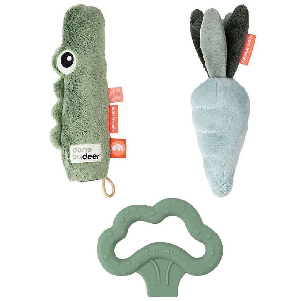 Done by Deer Aktivitetslegetøj - Tiny Activity - Croco Green