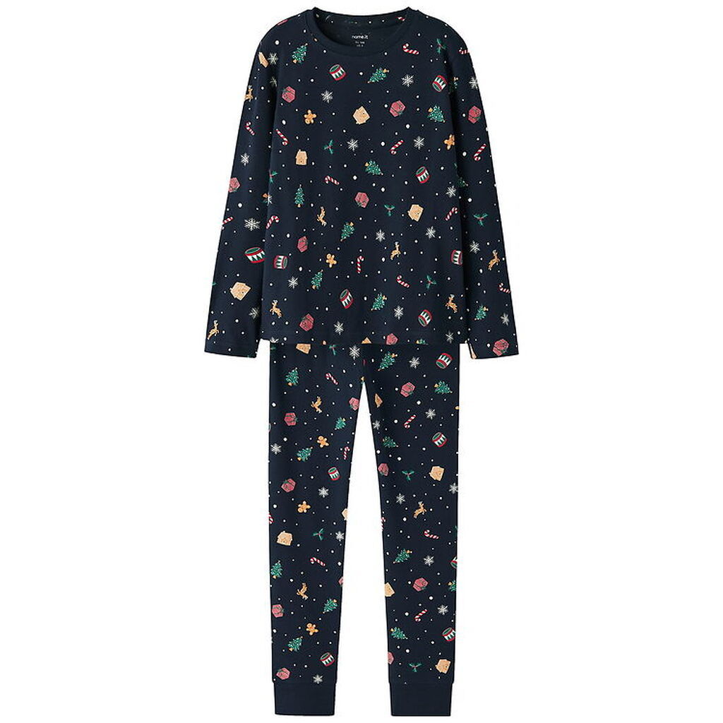 Name It Nattøj - NknVismas - Navy Blazer/Xmas AOP Navy