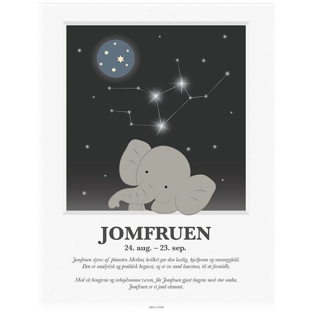 Kids by Friis Plakat - Stjernetegn - Jomfruen