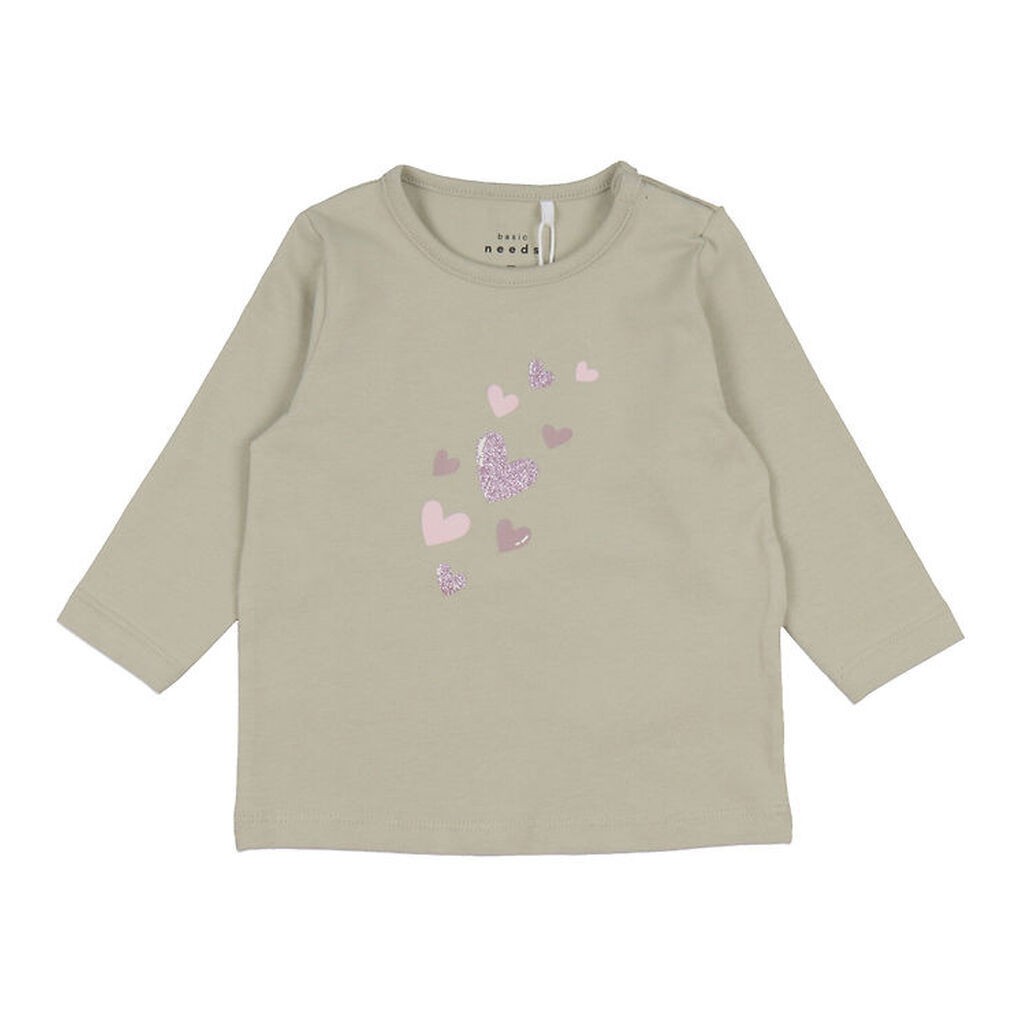 Name It Bluse - NbfVubie - Pure Cashmere/Hearts