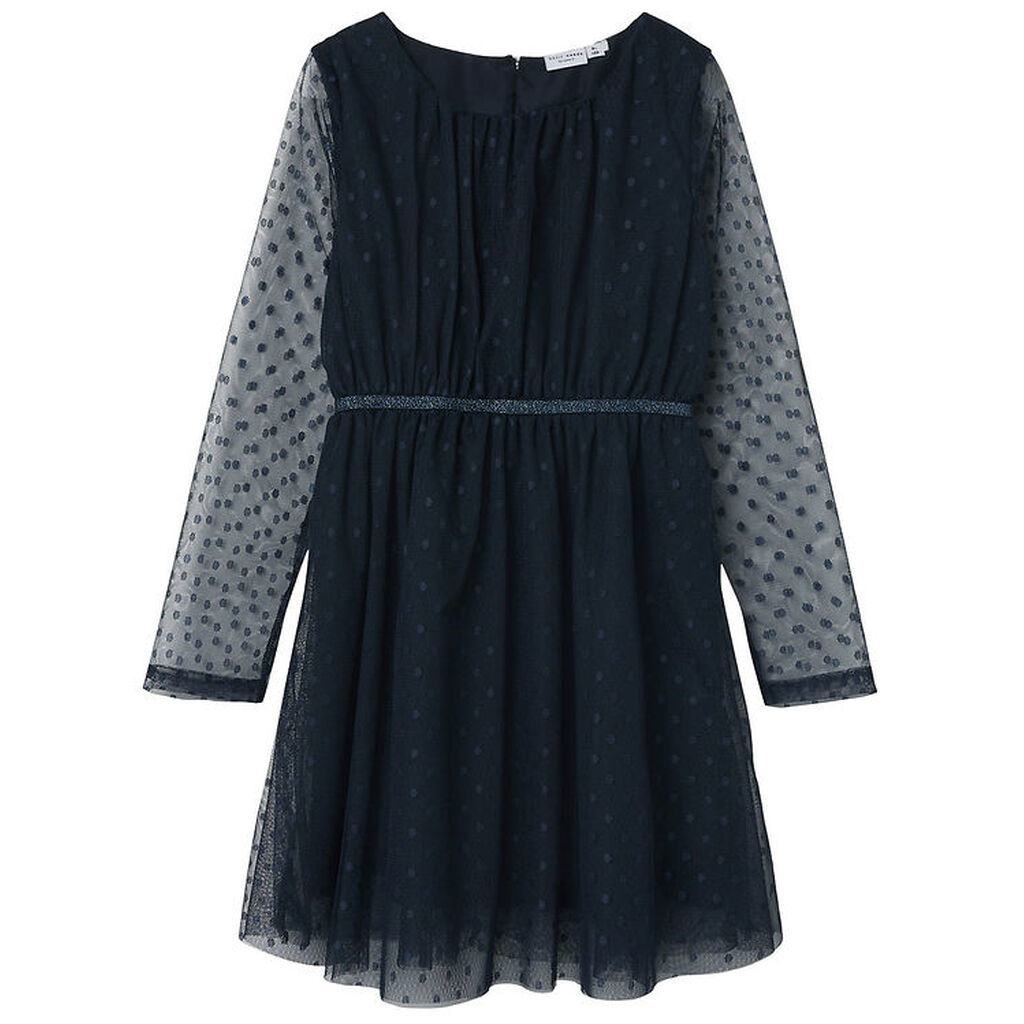 Name It Kjole - Noos - NkfVabos - Dark Sapphire m. Prikker