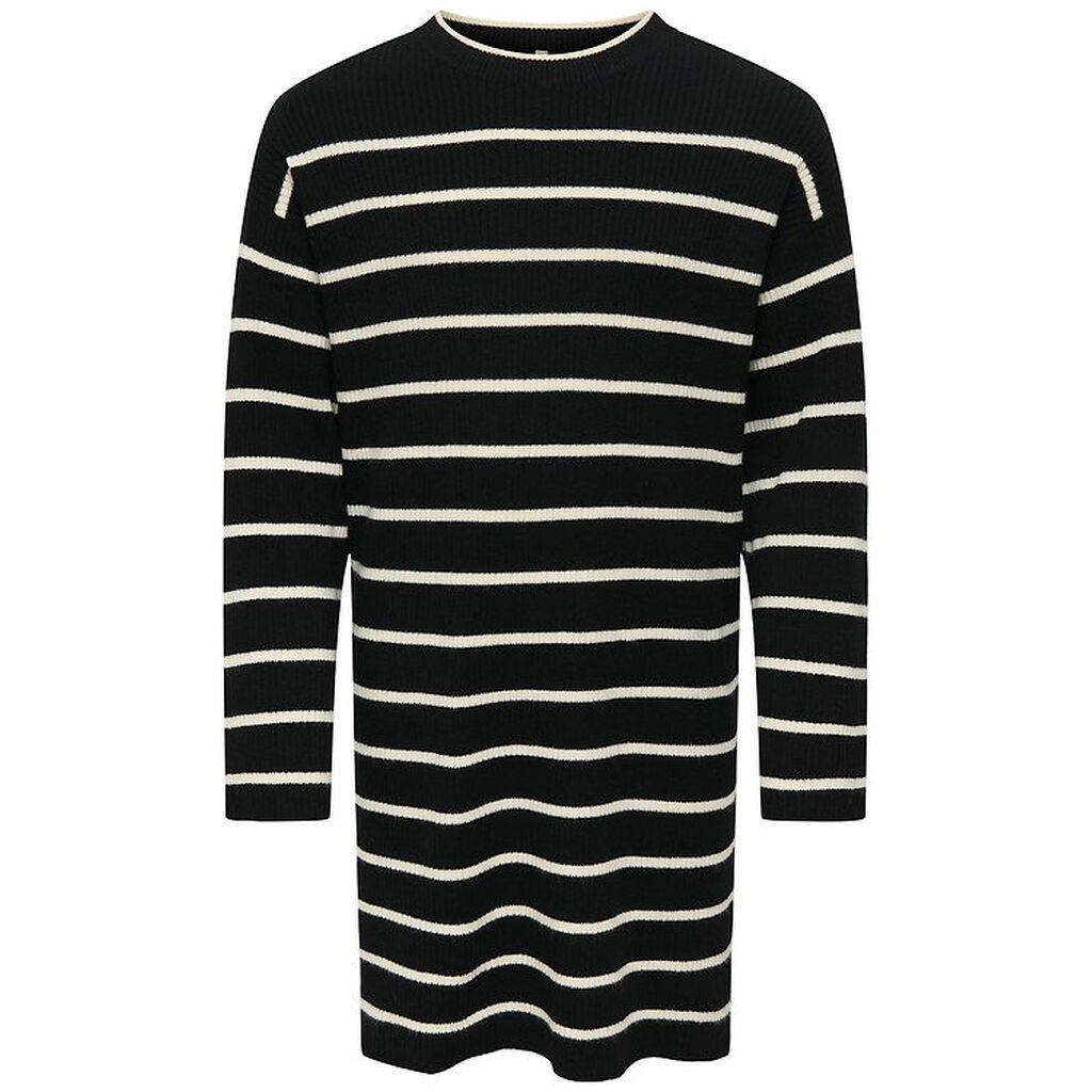 Kids Only Kjole - Strik - Rib - KogIbi - Black/Whitecap Grey