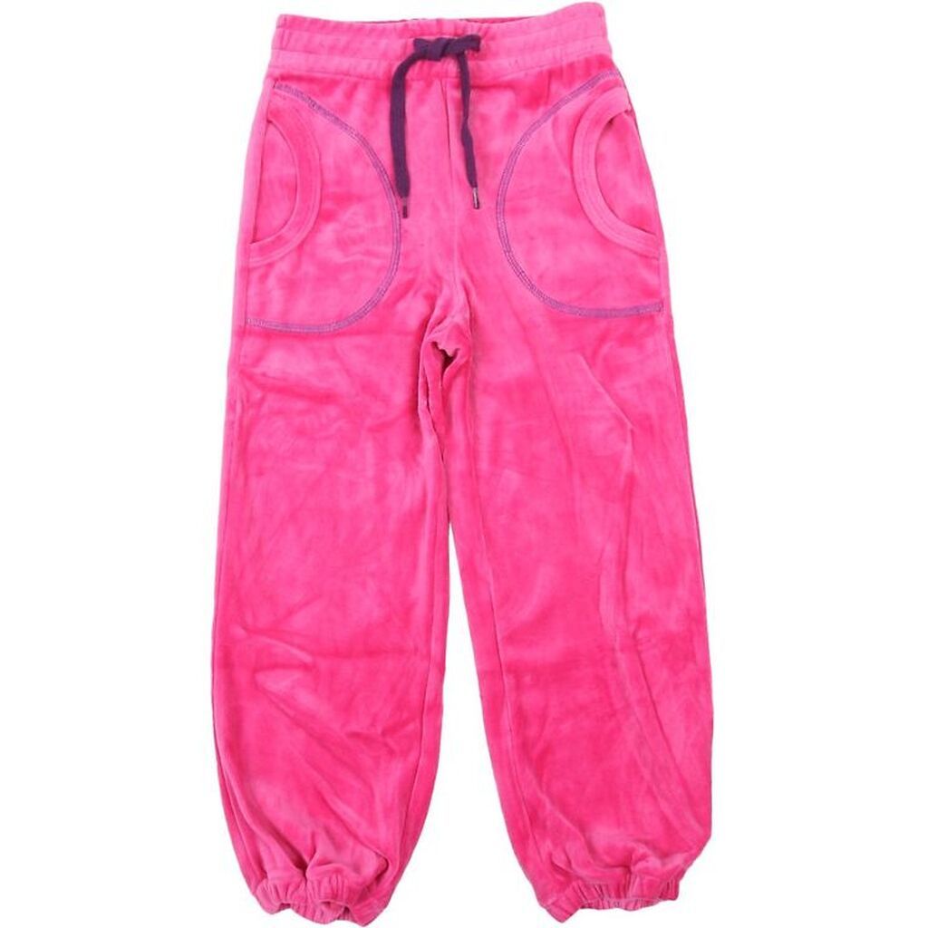 Katvig Velourbukser - Pink m. Lilla