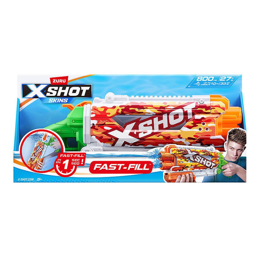X-SHOT Vandpistol - Skins Pump Action Fast-Fill - 800 ml - Sun C