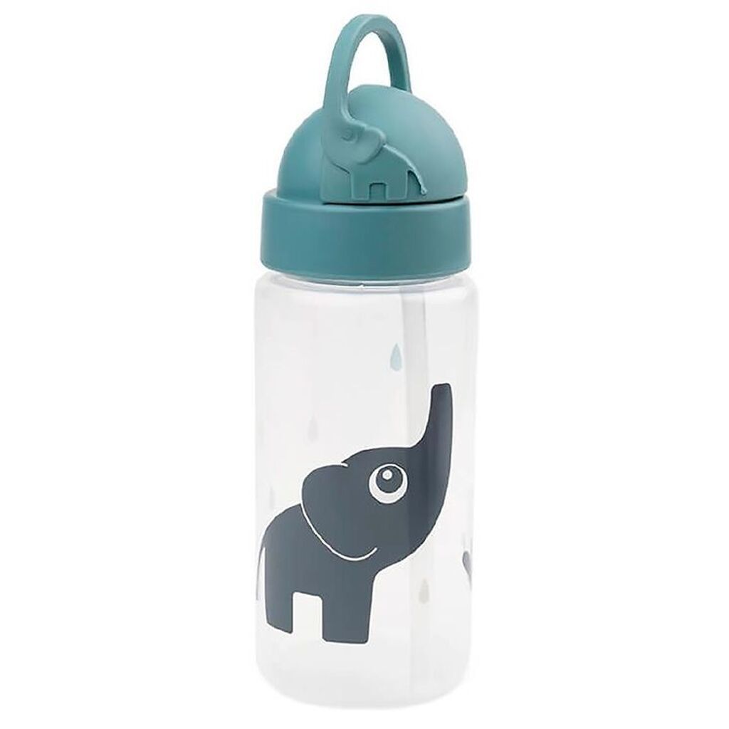 Done by Deer Drikkedunk m. Sugerør - 350 ml - Elphee - Blå