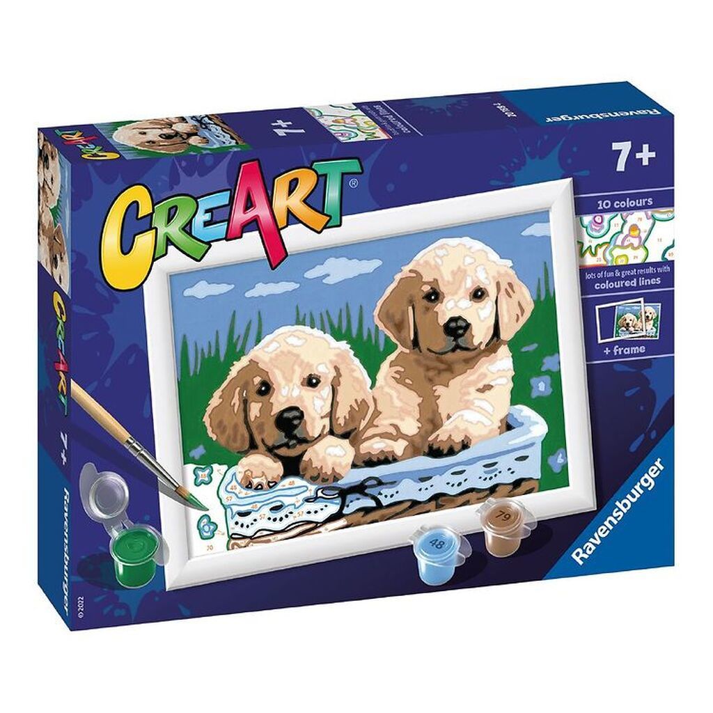 Ravensburger CreArt Malesæt - Cute Puppies