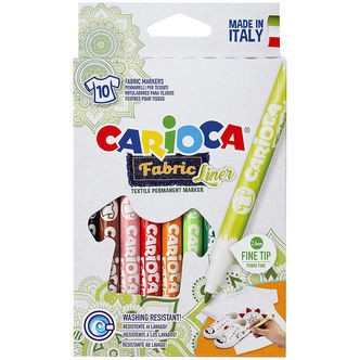 Carioca Stoftuscher - 10 stk - Multifarvet