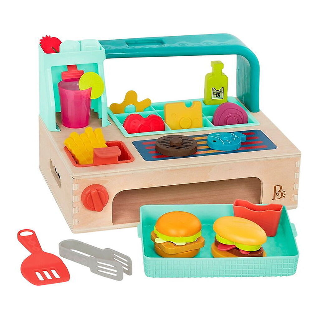 B. toys Legekøkken - 30 Dele - Burgerstation