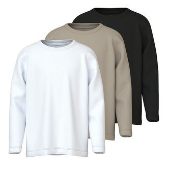 Name It Bluse - Noos - NkmVobbo - 3-pak - Black/Pure Cach/Bright