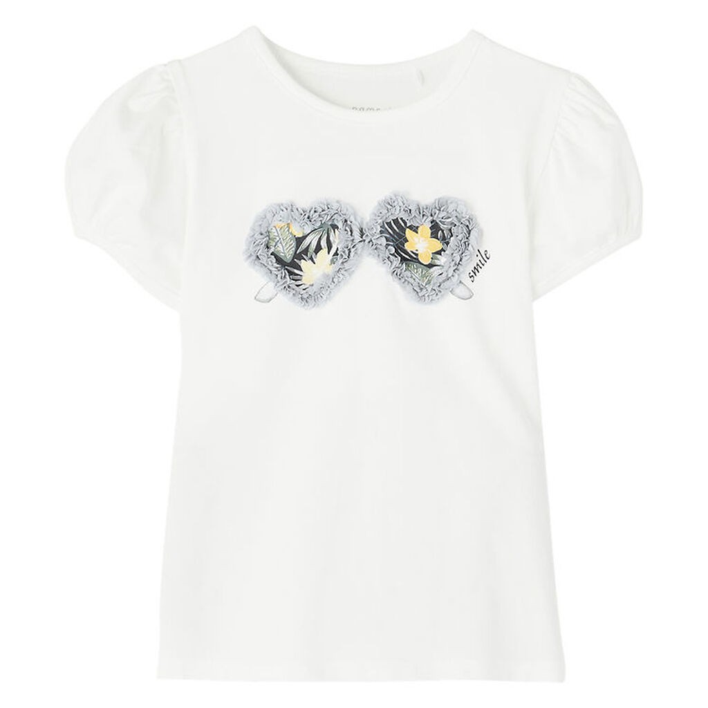 Name It T-shirt - NmfPflorida - Bright White