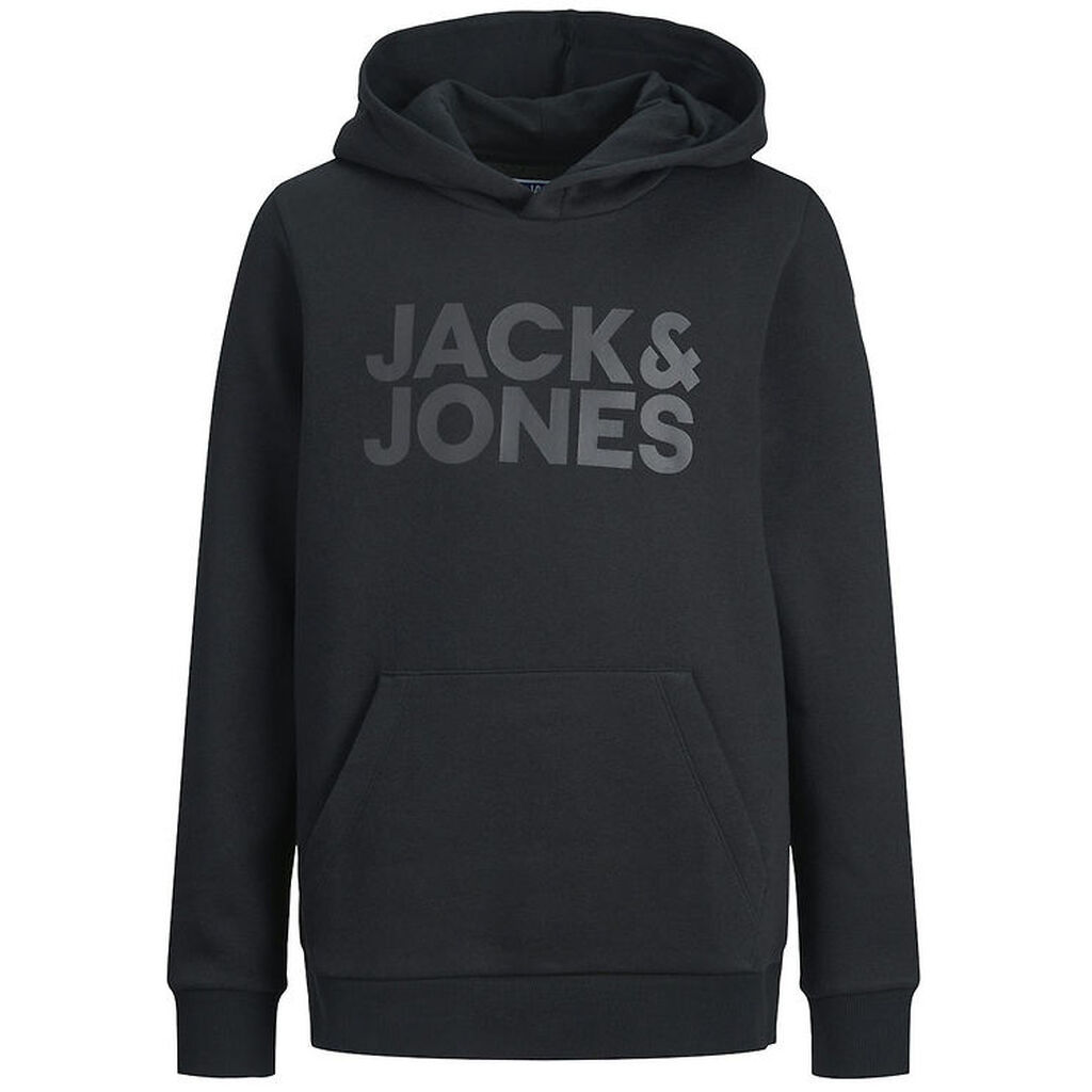 Jack & Jones Hættetrøje - Noos - JjeCorp - Black/JR/lLarge Print