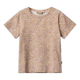 Wheat T-shirt - Manna - Lilac Flower Meadow