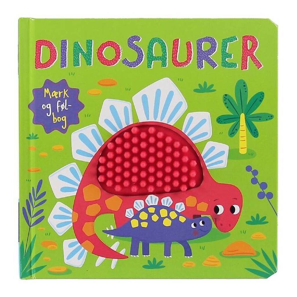 Karrusel Forlag Bog - Mærk Og Føl - Dinosaurer - Dansk