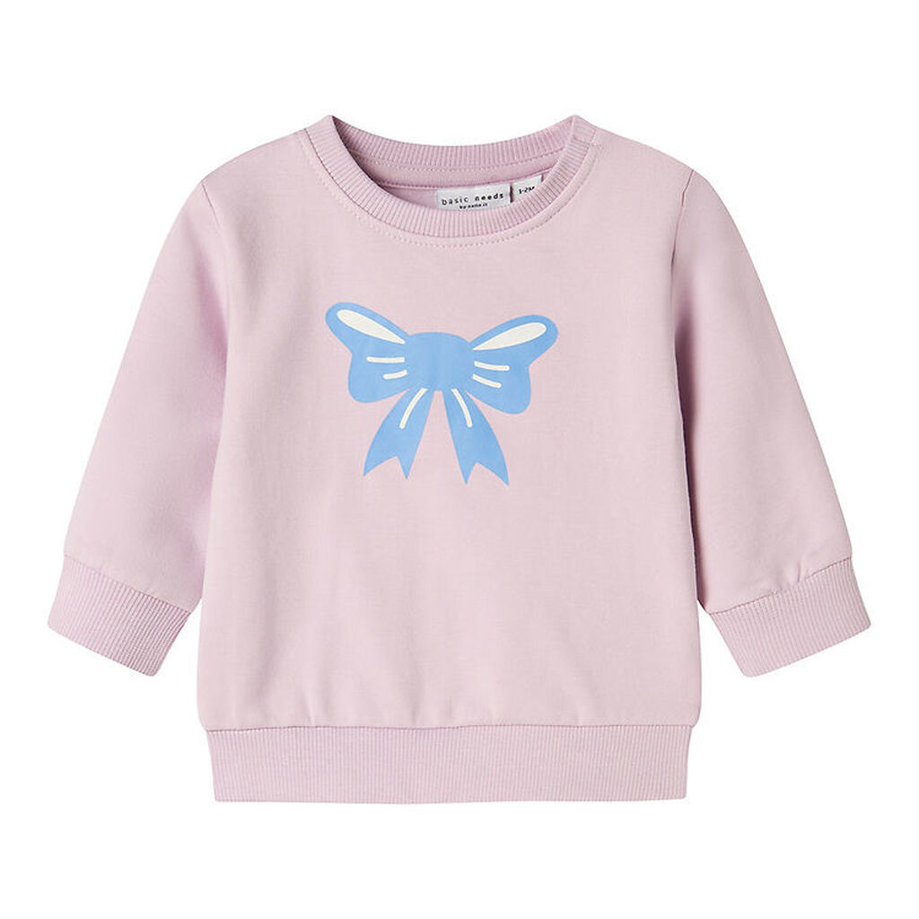 Name It Sweatshirt - NmfVrillie - Winsome Orchid/Bow