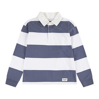 Abercrombie & Fitch Polobluse - Vintage Indigo/Hvid