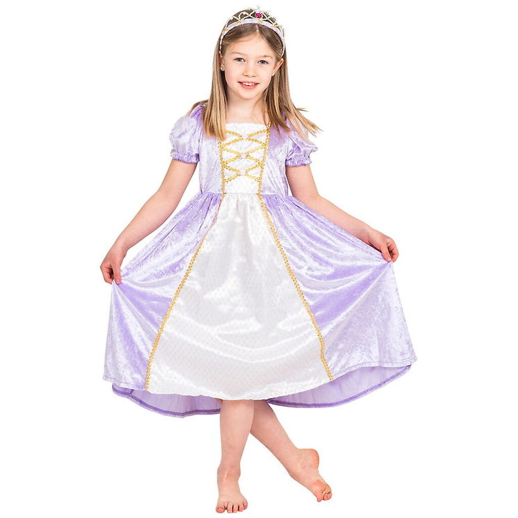 Den Goda Fen Udklædning - Princess Dress - Velvet Purple