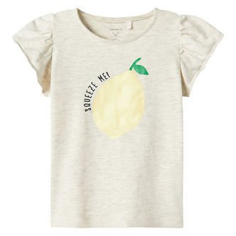 Name It T-shirt - NmfFollyglitter - Peyote Melange