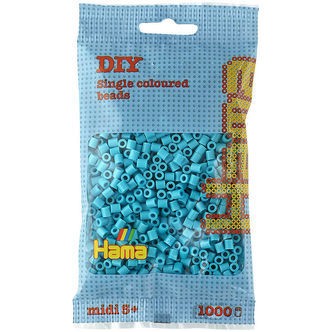 Hama Midi Perler - 1000 stk. - 49 Azur Blå