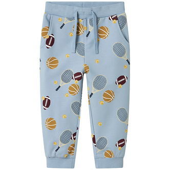 Name it Sweatpants - NmmKeaton - Dusty Blue m. Print