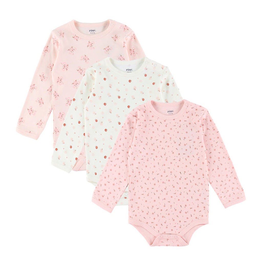 Pippi Body - 1 stk. - Assorteret - L/Æ - Mønstret