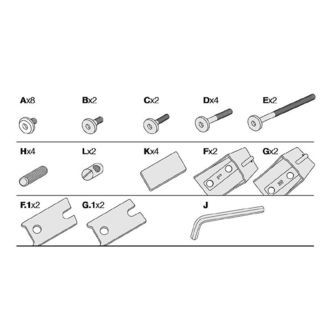 Leander Classic Tilpasningssæt til Højstol - 37 Dele - Skruer/Be