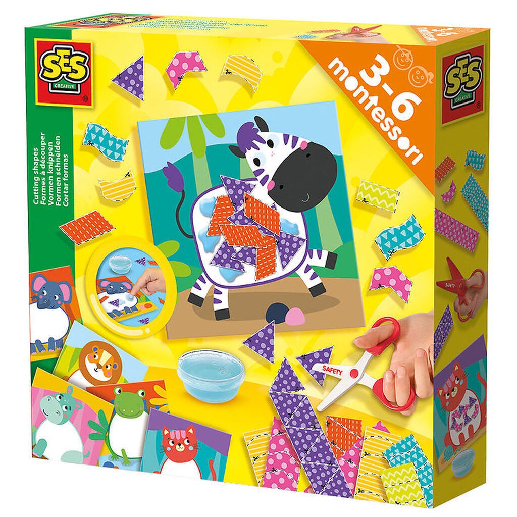 SES Creative - Montessori - Lær at klippe Kollager