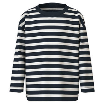 Name It Bluse - NmmVaksel - Dark Sapphire/Cloud Dancer