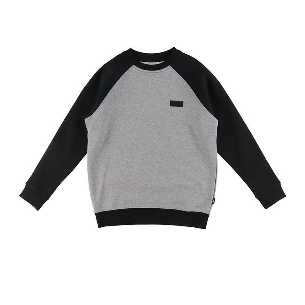 Vans Sweatshirt - Core Basic Raglan - Sort/Cement Heather