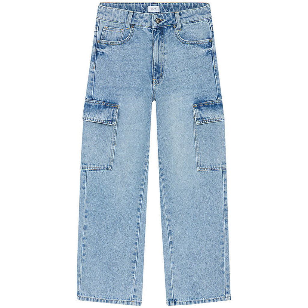Grunt Jeans - Giant Cargo Dashing - Mid Blue