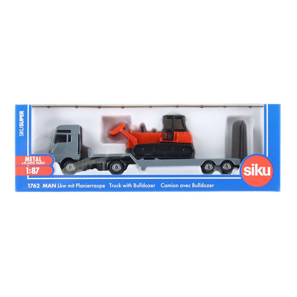 Siku Lastbil - MAN Truck m. Bulldozer - 1:87 - 1762