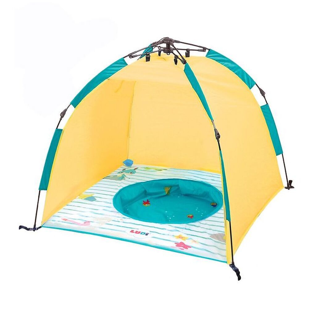 Ludi Skyggetelt m. Bassin - UV 50+ - Gul