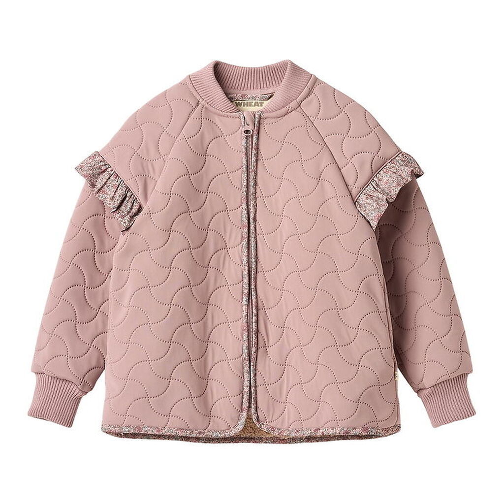 Wheat Termojakke m. Fleece - Ellas - Warm Rose m. Blomster