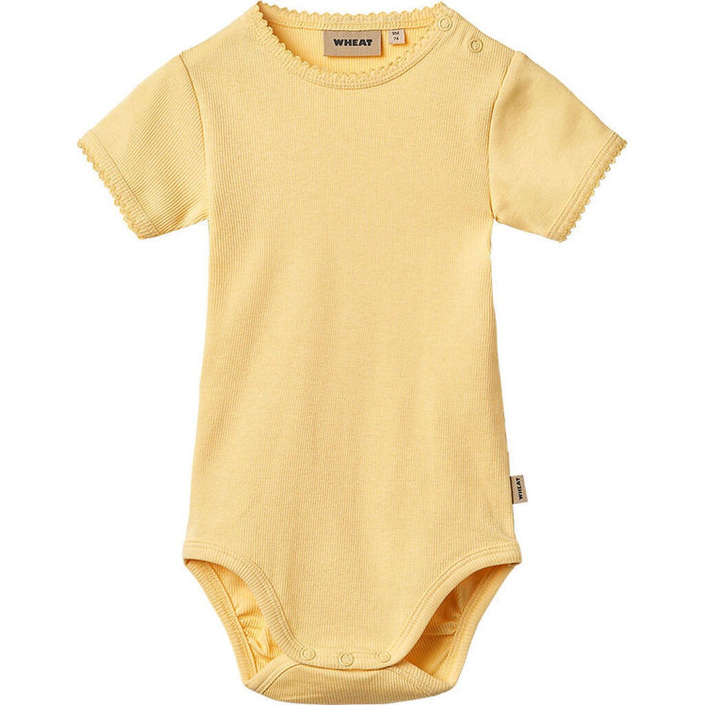 Wheat Body k/æ - Rib - Lace - Elisa - Golden Yellow