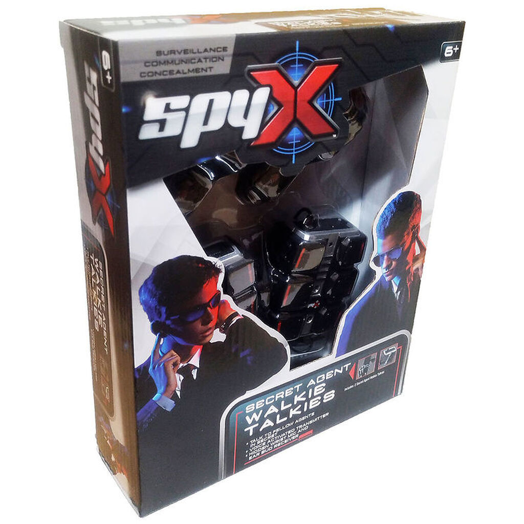 SpyX Walkie Talkies - Secret Agent - 2 stk. - Sort