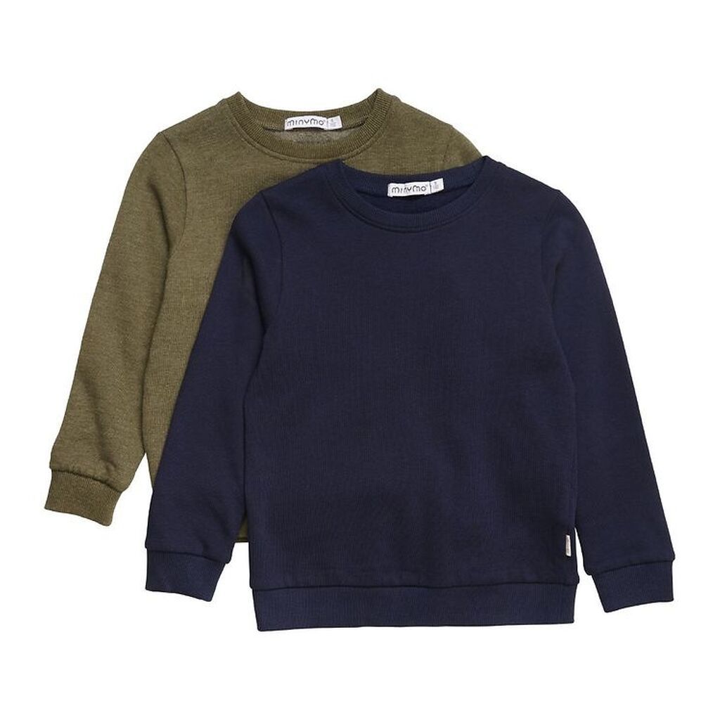 Minymo Sweatshirt - 2-Pak - Dark Olive